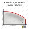 Карниз для ванны Cersanit Sicilia 160х100 Усиленный 20 мм MrKARNIZ фото 1