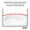 Карниз для ванны Radomir Альма Передний борт 168х84/69 Усиленный 25 мм MrKARNIZ фото 1