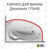 Карниз для ванны Aquavita Джулиана 170х90 (Усиленный 25 мм) MrKARNIZ фото 1