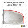 Карниз для ванны Bellrado Дени 150х100 (Усиленный 25 мм) MrKARNIZ фото 1