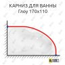 Карниз для ванны Sensea Глоу 170 Усиленный 25 мм MrKARNIZ фото 1