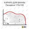Карниз для ванны Radomir Пасадена 170х100 Усиленный 25 мм MrKARNIZ фото 1