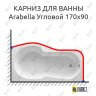 Карниз для ванны Kolpa-san Arabella Угловой 170х90 (Усиленный 25 мм) MrKARNIZ фото 1