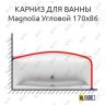 Карниз для ванны Ravak Magnolia Угловой 170х86 (Усиленный 25 мм) MrKARNIZ фото 1