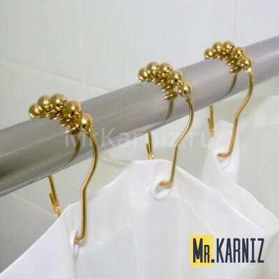 Кольца для штор Piercing Yellow Gold 12 шт.