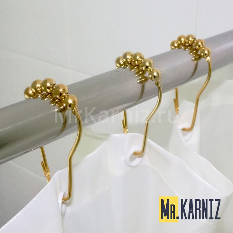 Кольца для штор Piercing Yellow Gold 12 шт.